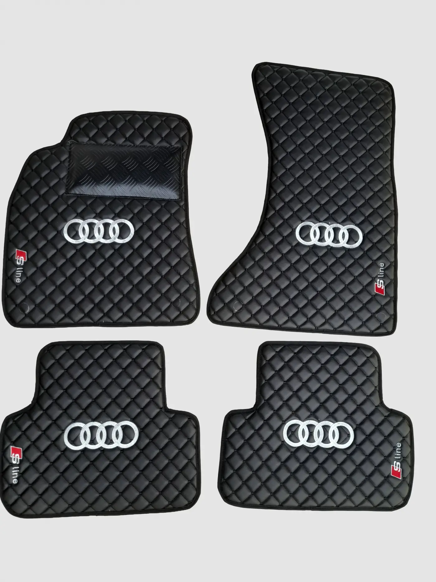Audi S Line Custom Premium Floor Mats - Black / Black