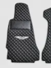Aston Martin Custom Premium Floor Mats - Gray / Black 