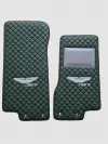 Aston Martin Custom Premium Floor Mats - Black / Green 
