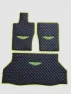 Aston Martin Custom Premium Floor Mats - Light Green / Black 