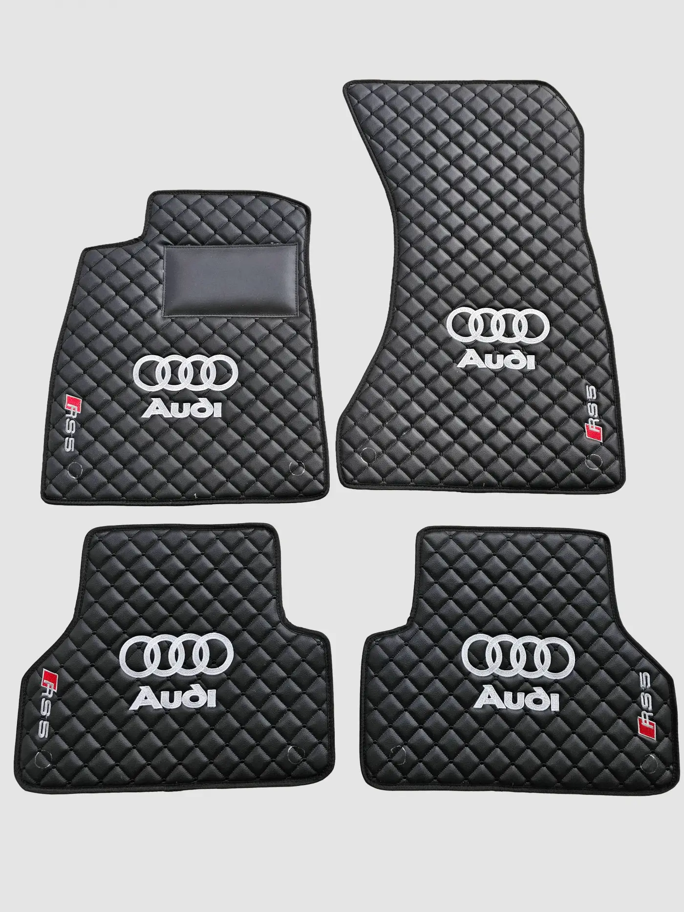 Audi RS5 Custom Premium Floor Mats - Black / Black