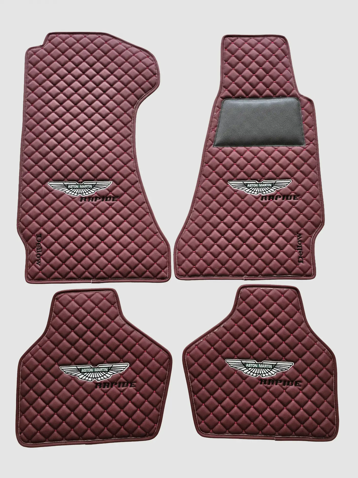 Aston Martin Custom Premium Floor Mats - Burgundy / Burgundy 