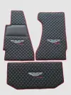 Aston Martin Custom Premium Floor Mats - Red / Black