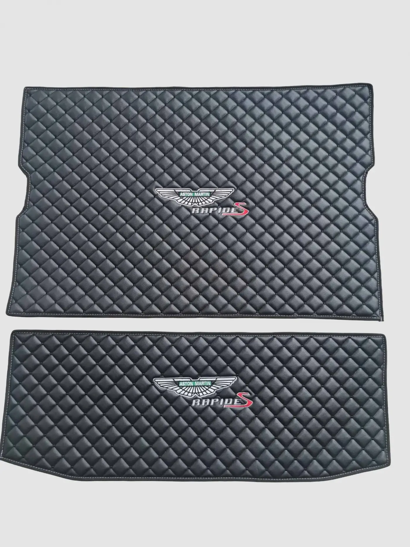 Aston Martin Custom Premium Floor Mats - Black / Black 
