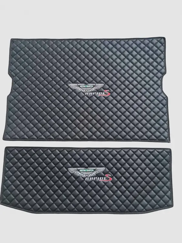 Aston Martin Custom Premium Floor Mats - Black / Black 