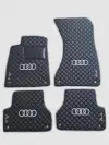 Audi A4 Custom Premium Floor Mats - Gray  / Black
