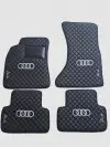 Audi A4 Custom Premium Floor Mats - Black / Black